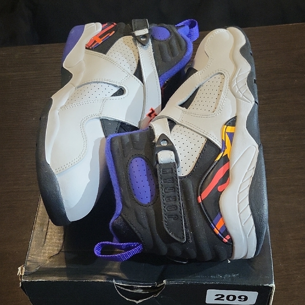 Air Jordan 8 Retro BP (PS) Rare "Three-Peat" (2015) B3Y/G4.5 NEW W/OG BOX - Picture 8 of 11